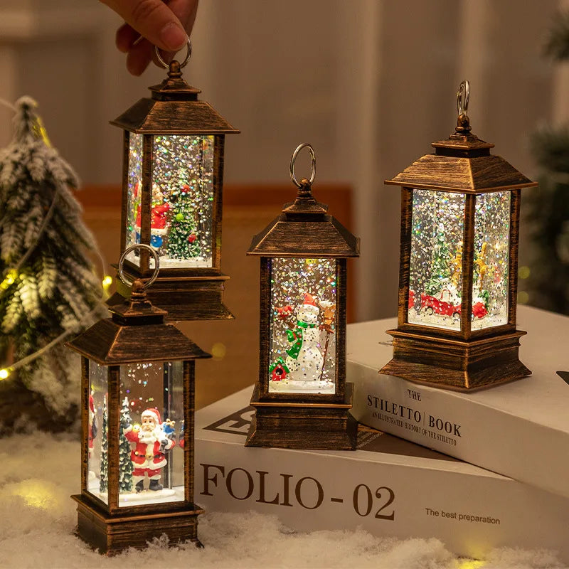 Weihnachts-Tischdekoration – Elegante LED-Mini-Laternen für den Schreibtisch