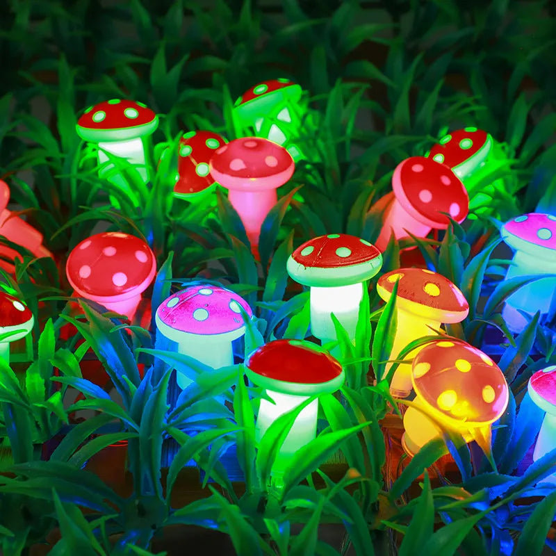LED Pilz-Lichterkette für gemütliche Raumdeko