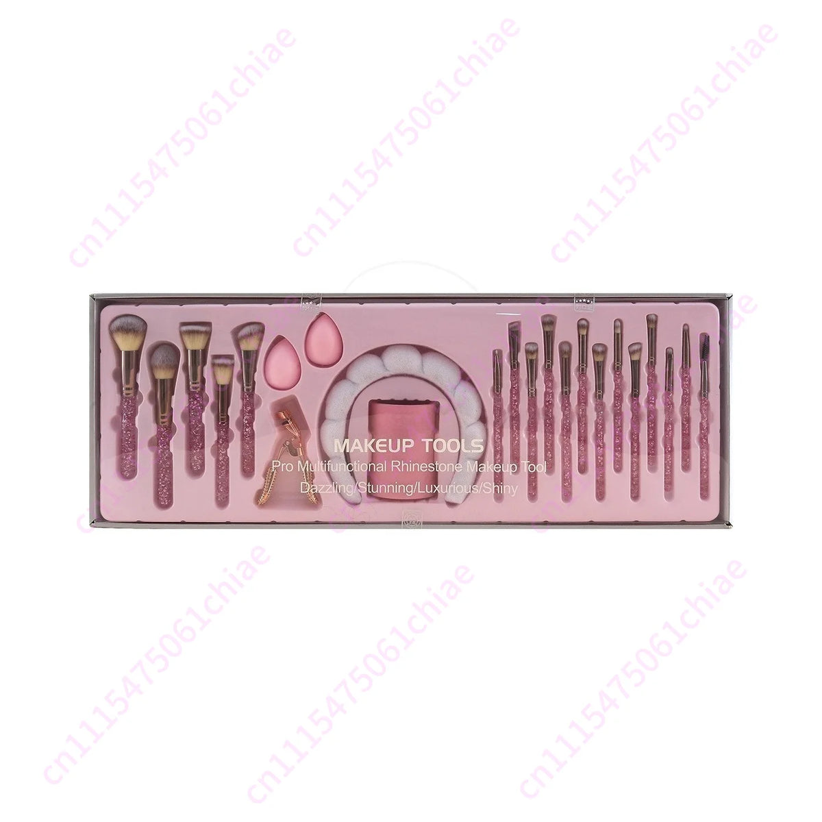 Professional 23pcs Crystal Diamond Makeup Brush Set Rhinestone MakeupBrush Set Gifts for Woman Unique Bling Glam Makeup Brushes