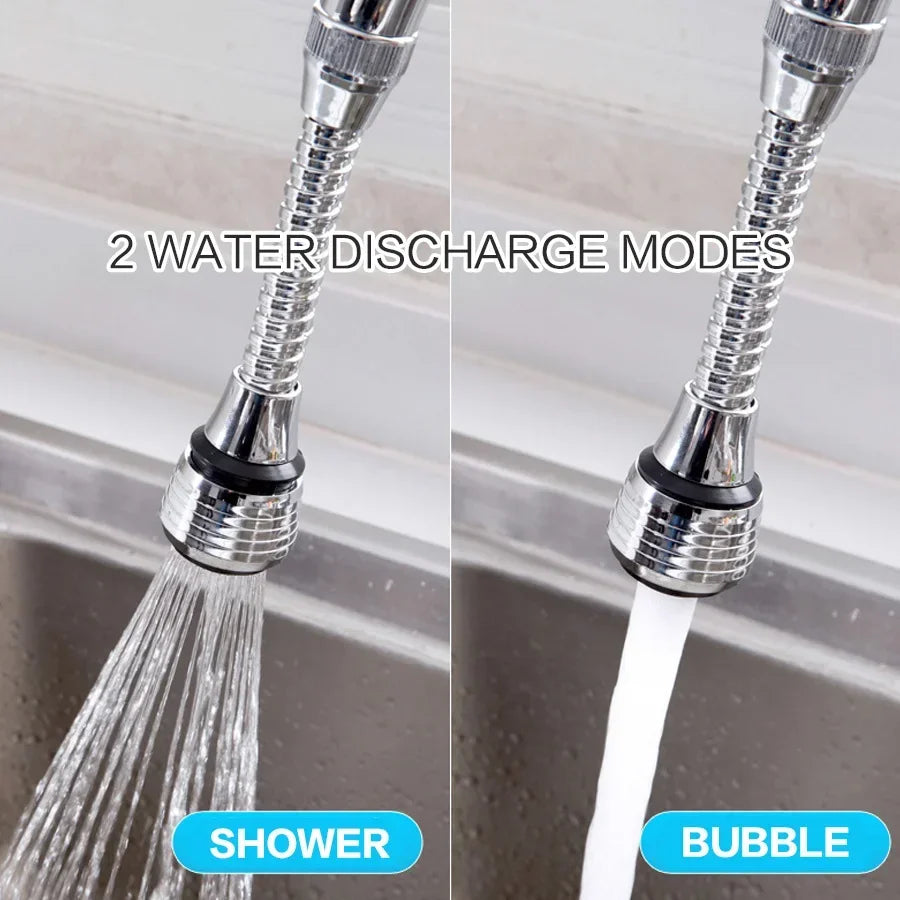 Edelstahl-Wasserhahn-Verlängerung mit Sparfunktion