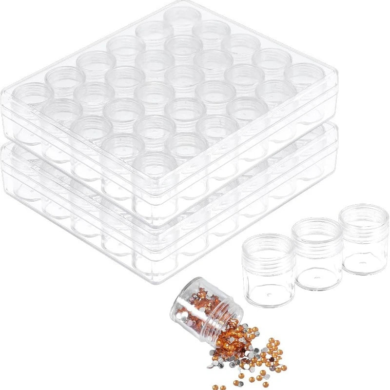 Clear Plastic Containers with Lids Portable Travel Empty Bottles Makeup Cosmetic Container Face Cream Lotion Storage Jars Box