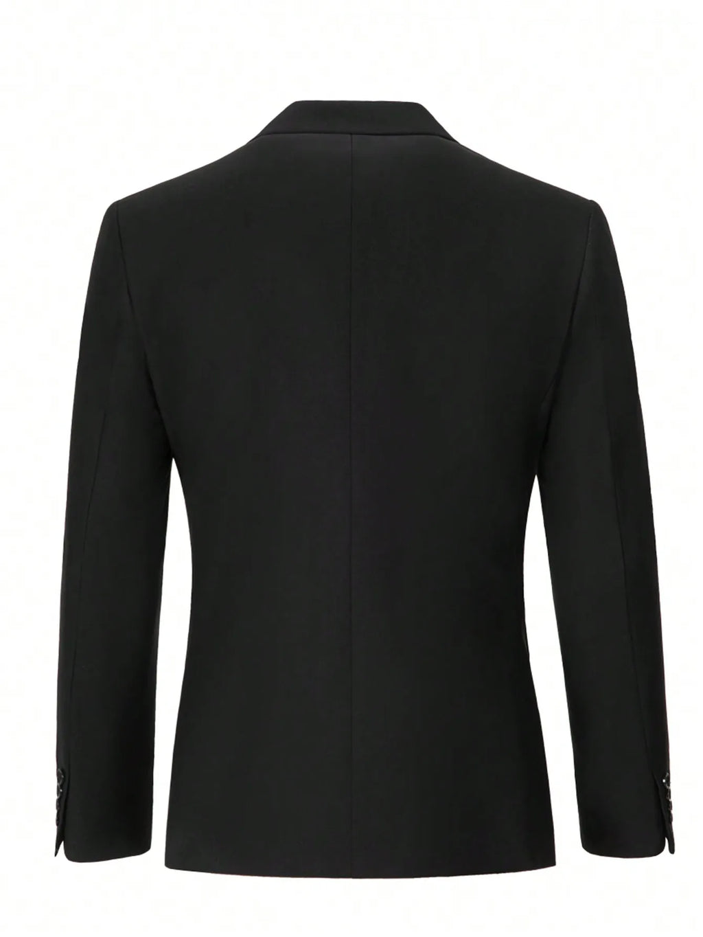 Herrenanzug, 3-teiliges Anzugset für Herren, elegant, unifarben, modisch, Slim Fit, mit zweireihigem Sakko, Weste und Hose, Businesslook