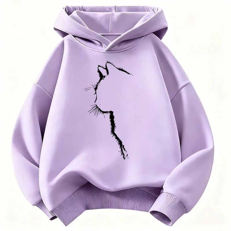 Cute Hoodie Manga Kids Cat Children's Sweatshirt Cute Harajuku Hoody for Boys Girls Autumn Winter Casual Hoodies