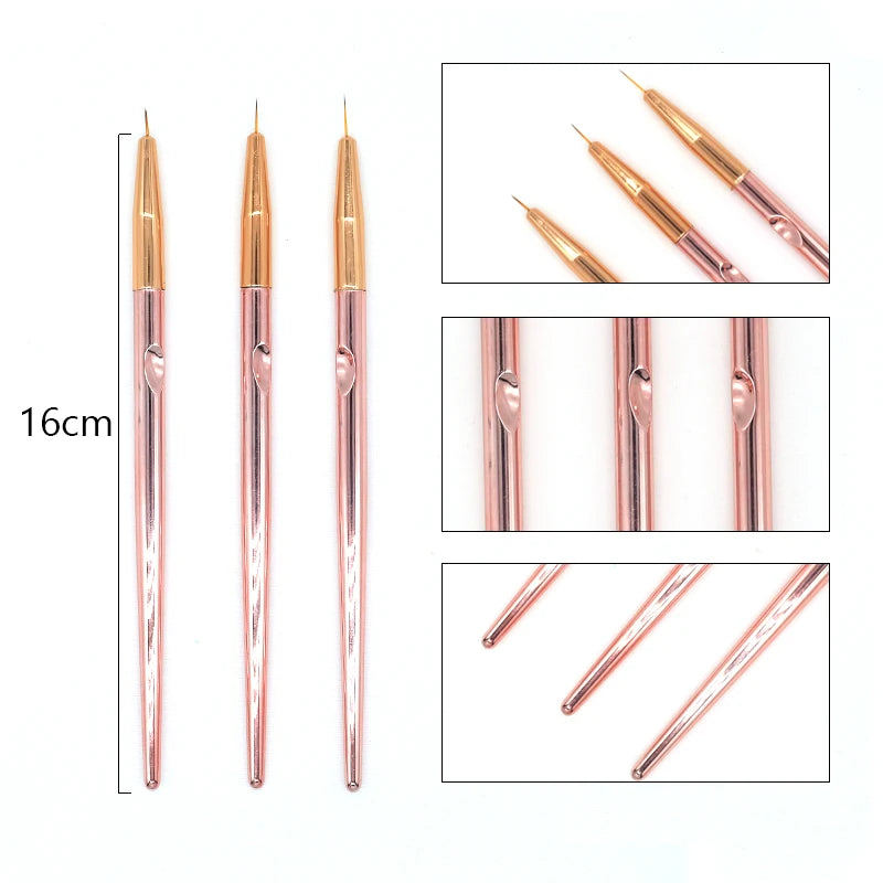 Nail Brush For Manicure Gel Brush For Nail Art 15Pcs/Set Nail Brush Acrylic Liquid Powder Carving Gel Brush
