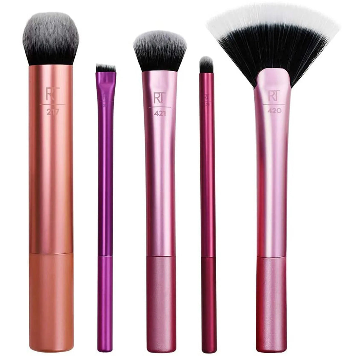 Elegantes Kosmetikpinsel-Set mit Aufbewahrung