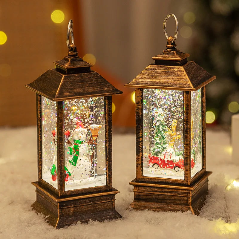Weihnachts-Tischdekoration – Elegante LED-Mini-Laternen für den Schreibtisch