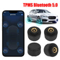 Mobile Phone APP Display Android/IOS Tire Pressure Monitoring System Bluetooth 5.0 Car Tire Pressure Sensors TPMS External