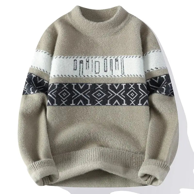 Winter Sweaters for male men thick O-neck sweater men Student youth sweaters autumn Men's wool Casual Knitwear Pullover