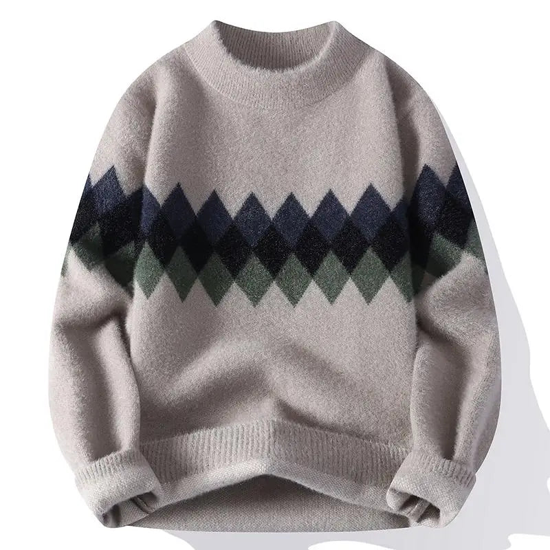 Winter Sweaters for male men thick O-neck sweater men Student youth sweaters autumn Men's wool Casual Knitwear Pullover