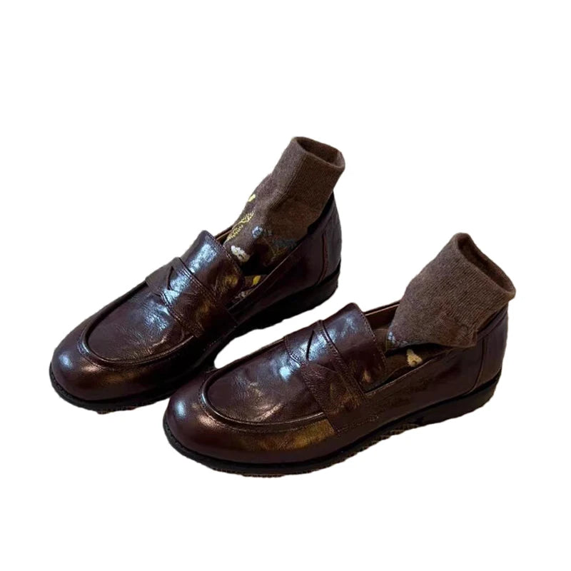 Women Flats Loafers Shoes Trend Work Leather Shoes New Sneaker Woman Fashion Walking Sport Shoes Comfort Casual Mujer Zapatos