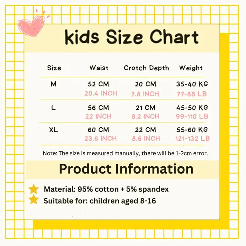 10-Piece Girls Panties Cotton Solid Fashion Adolescent Children Underwear Schoolgirl Knickers Breathable Teenager Girls Briefs