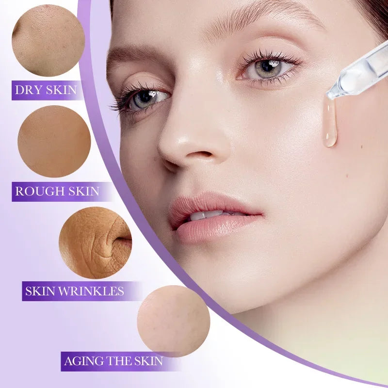 30pcs/box Retinol Vitamin C Hyaluronic Acid Serum for Face Moisturizing Firming Hydrating Facial Essence Face Skin Care