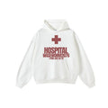 Y2K retro Fashionable classic Gothic Sweatshirt Cross Chic print Metal Rock Pullover Casual Punk High Street Winter emo Hooded