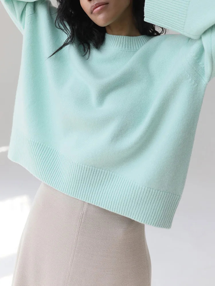 Thick Winter Sweater Women Oversized Pullover Ladies 2025 Loose Green Jumpers Pulls Vintage Beige Warm Sweaters For Women Winter