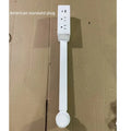 Rotates 180° Electrical Outlet Extender Adjustable Length White Power Socket Expander Punch-free Power Outlets Extender