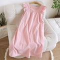 Cotton Nightgowns Night Dress For Woman Nightwear Nightie Sleeveless Pajamas Dress Summer Women's Sleepwear Nightdress