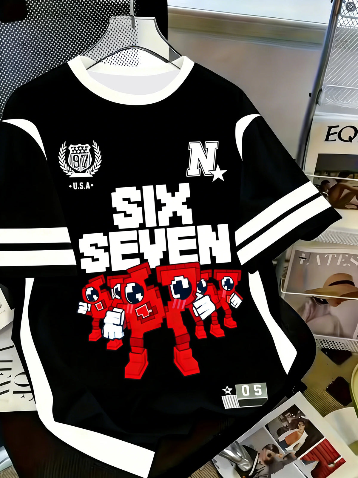 T-shirt For Kids 67 Six Seven Italian Brain Rot Math Joke Tops Y2k Game Saying Short Sleeve Graphic Y2k Children's T-shirt