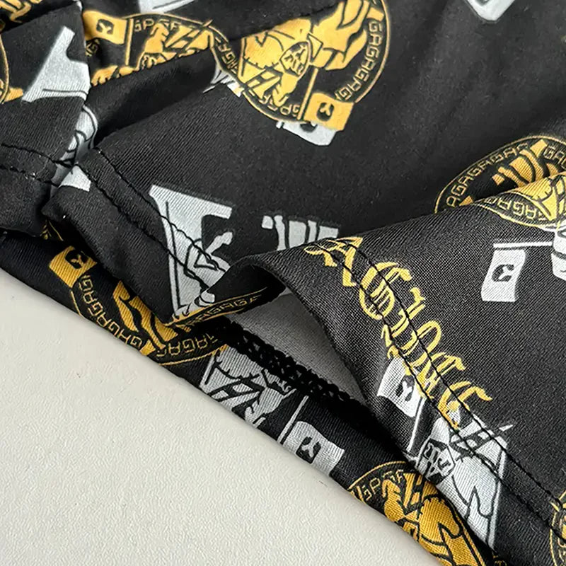 Men's Boxer Briefs 5Pcs Luxury Fashion Print Polyester Material Soft Comfortable Breathable Lightweight Underwear Set