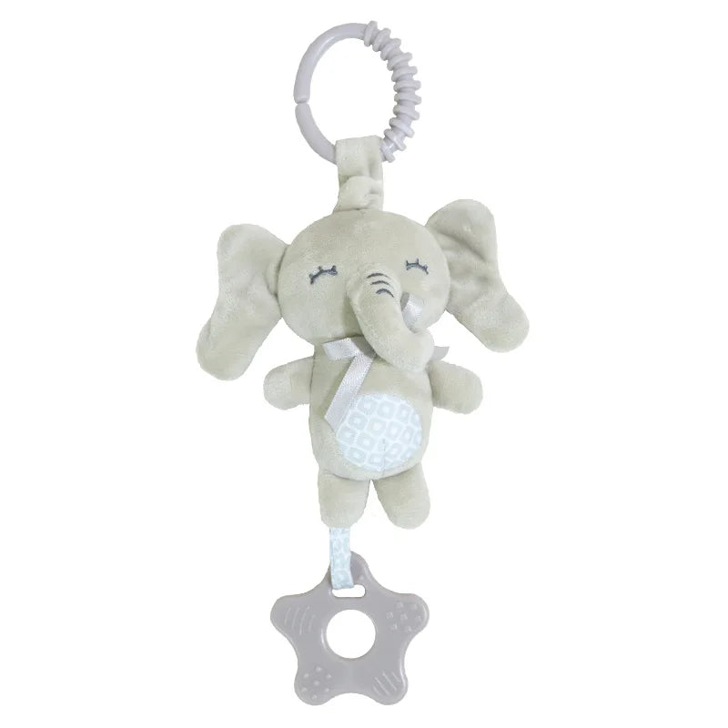 Elephant Baby Comforter Blanket Soft Appease Towel Baby Rattle Animals Toys Soothe Reassure Sleeping Towel Lathe HangingToddler